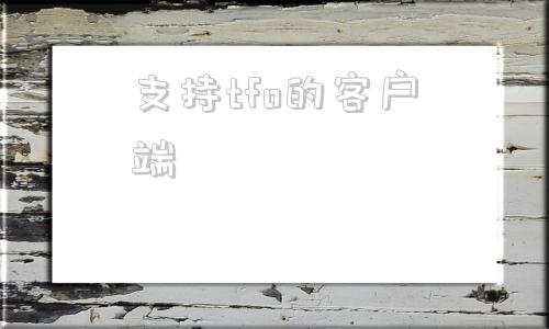 支持tfo的客户端tfoundai一键生成视频