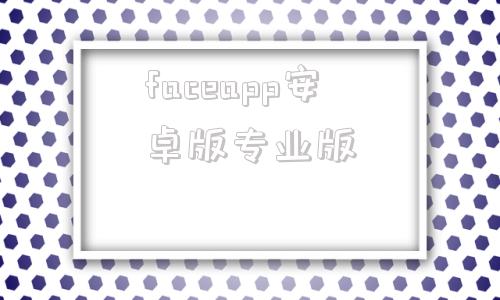 faceapp安卓版专业版faceapp真正破解专业版